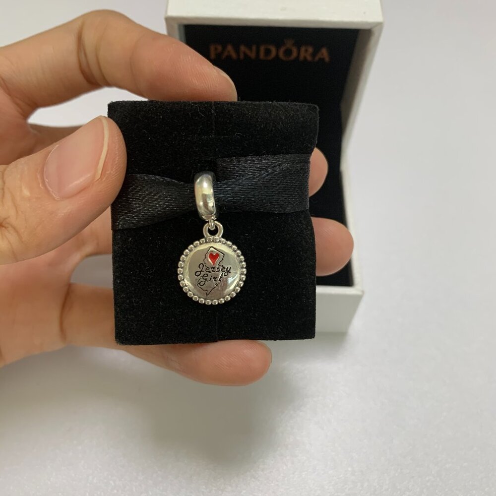 Pandora NJ Jersey Girl Charm S925 Silver with box